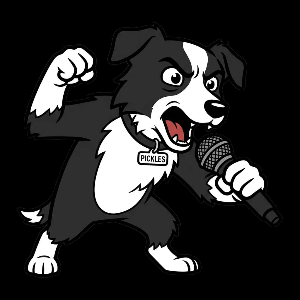 Custom cartoon pet portrait, take 1 of 4