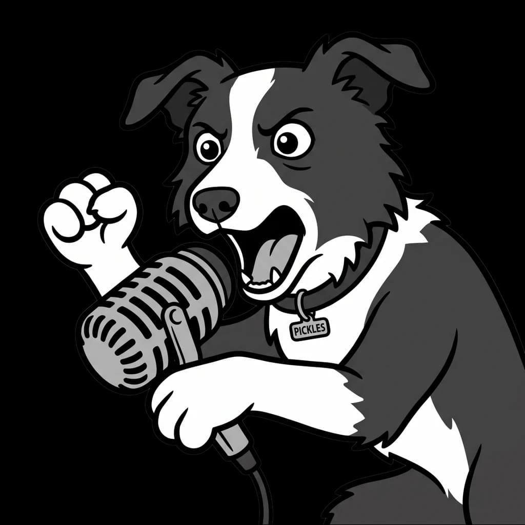 Custom cartoon pet portrait, take 2 of 4
