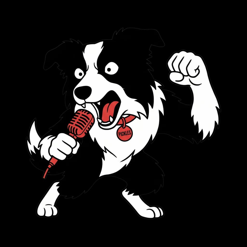 Custom cartoon pet portrait, take 3 of 4